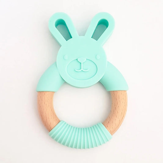 Wooden Bunny Teether & Rattle